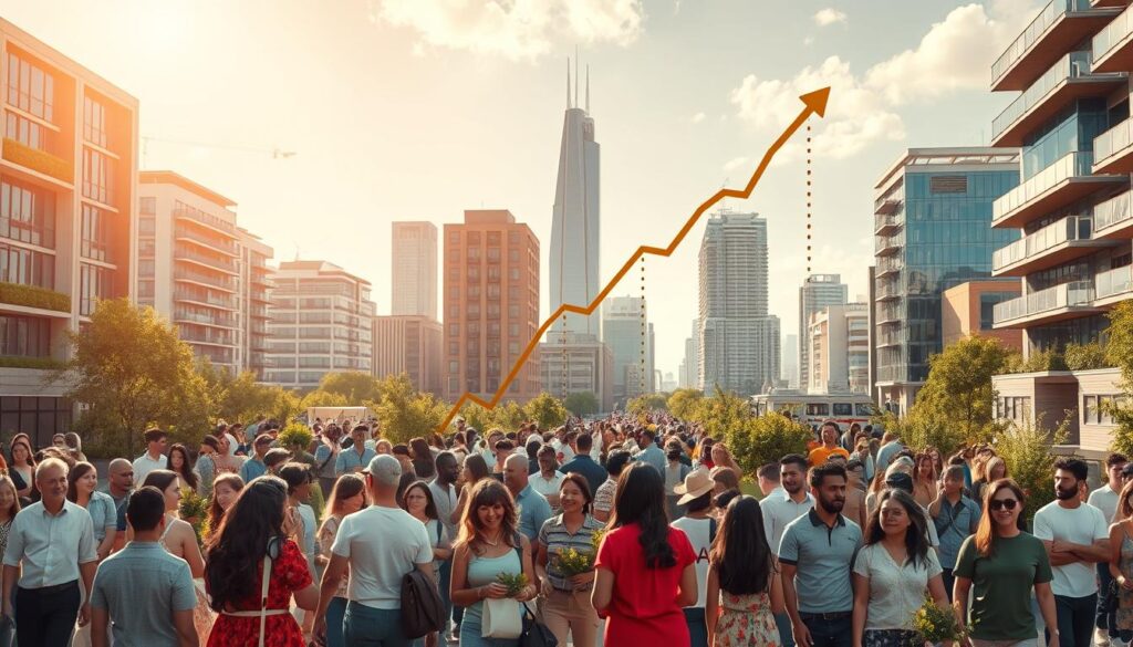 השפעת צמיחה חברתית